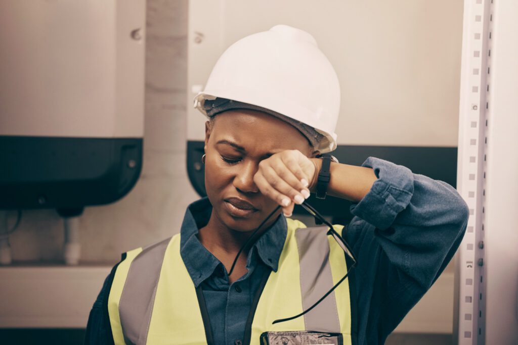 tired worker