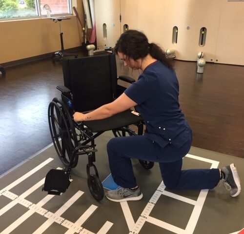 SmartCells physical therapy mat in use