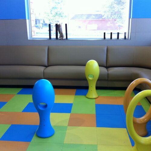 SmartCells custom flooring located in children's play area