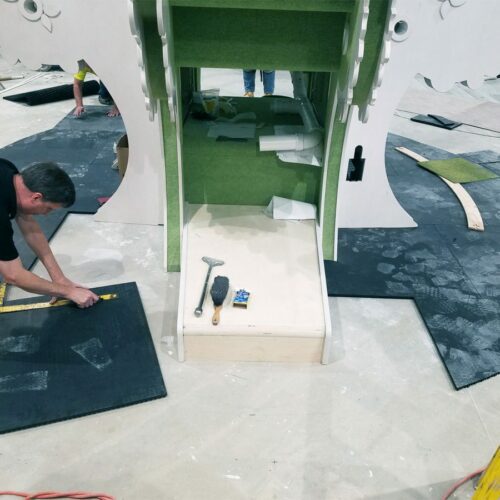SmartCells custom flooring located in children's play area