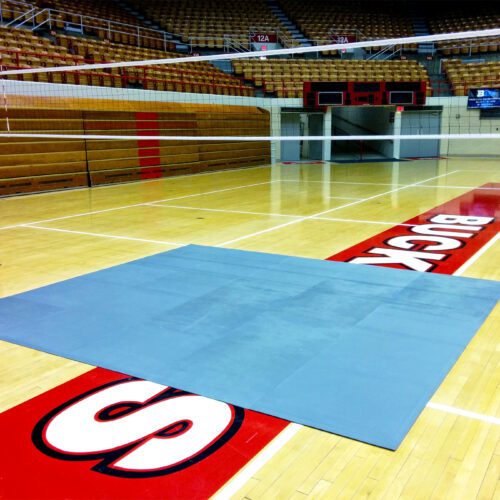Ohio State mens volleyball team training on SmartCells Volleyball mats