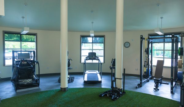 Physical Therapy equipment sitting on SmartCells Physical Therapy flooring