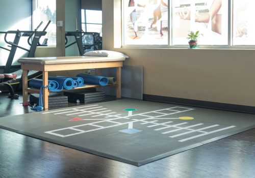 Smartcells Physical Therapy Mat Rehabilitation area featuring Smartcells Physical Therapy mat