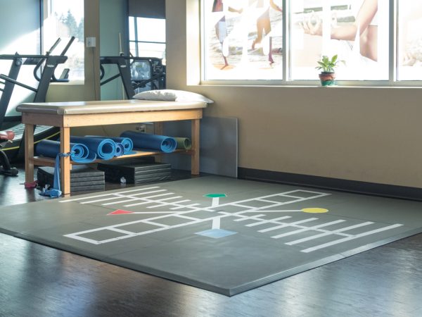 Smartcells Physical Therapy Mat Rehabilitation area featuring Smartcells Physical Therapy mat